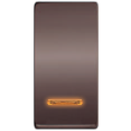 FD04313GR Клавиша для двухклавишных выключателей с подсветкой, цвет Graphite FEDE