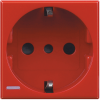 H4140R Axolute Розетка 2К+З, 10/16 А с центральным и боковыми заземляющими контактами Schuko, с защитными шторками Bticino