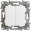 672202 Выключатель двухклавишный - Etika - 10 A - 250 В~ - белый Legrand