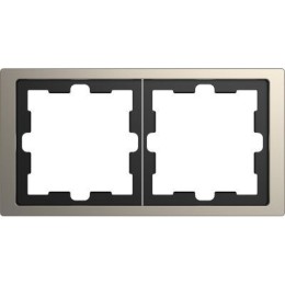 MTN4020-6550 Рамка D-Life Никель 2-постовая Merten