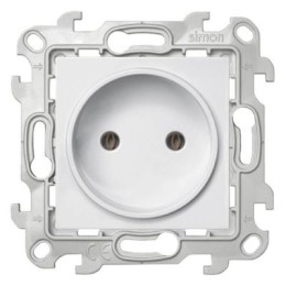 2450442-030 Розетка 2К без защ штор, бел Simon 24