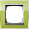 0211746 Рамка Event Clear Зеленый / Алюминий 1-постовая Gira