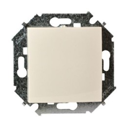 1591201-031 Выключатель одноклавишный проходной, 16А 250В, винтовой зажим, слоновая кость Simon 15