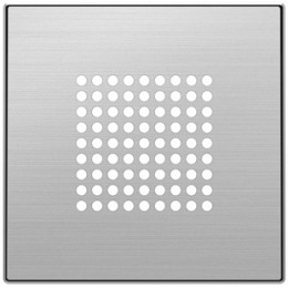 8529 AI Накладка для механизма звукового зуммера / громкоговорителя Нержавеющая сталь , ABB