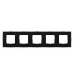 FD01445MCB Рамка Belle Epoque Tapestry Monalisa / Bright chrome 5-постовая гор/верт. Fede