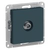 ATN000892 Atlasdesign TV Розетка проходная 4DB, механизм, Изумруд Schneider Electric