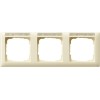 109301 Рамка Standard 55 Кремовый глянец, с полем для надписи 3-постовая Gira