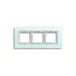 LSP983GLAS Рамка LS Plus Светло-зеленый 3-постовая Jung