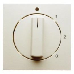 10968982 Центральная панель с вращающейся ручкой для 3-уровневого выключателя цвет: белый, с блеском S.1 Berker