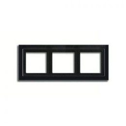 LSD983SW Рамка LS Design Черный 3-постовая Jung