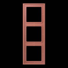 LC98332121 Рамка Les Couleurs Le Corbusier Terre sienne brique 3-постовая Jung