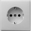 018865 Розетка с заземляющими контактами 16А/250В Алюминий Gira TX44