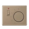 SLTR231PLGB SL 500 Бронза Накладка термостата комнатного с выключателем(мех TR231U,TR241U)  Jung