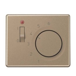 SLTR231PLGB SL 500 Бронза Накладка термостата комнатного с выключателем(мех TR231U,TR241U)  Jung