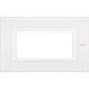 HA4804VBB Рамка Axolute Квадрат Белое стекло 4 модуля Bticino