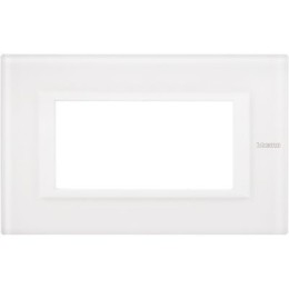 HA4804VBB Рамка Axolute Квадрат Белое стекло 4 модуля Bticino