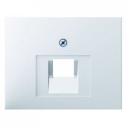 14077009 Центральная панель для розетки UAE цвет: полярная белизна, с блеском K.1 Berker