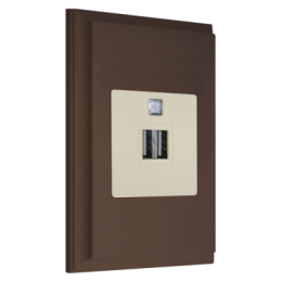 FD01611MK Рамка New Marco Мокко 1-постовая Fede