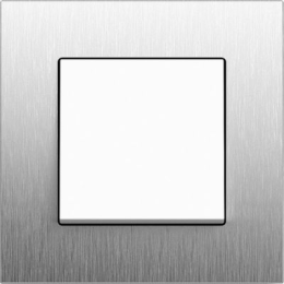 0211219 Рамка Esprit Сталь 1-постовая Gira