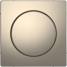 MTN5250-6050 D-life центральная накладка с поворотной рукояткой для диммера, никель Merten