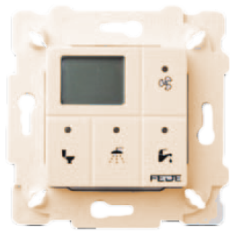 FD28603-A Выключатель для ванной комнаты 250 В Освещение: 800 Вт Вентиляция: 150 Вт, цвет Бежевый FEDE