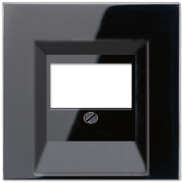 LS969TSW LS 990 Черный Крышка для ТАЕ-розетки,моно/стерео-аудиорозетки,комбинированной вставки  Jung LS серия
