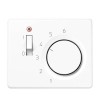 SLTR231PLWW SL 500 Белый Накладка термостата комнатного с выключателем(мех TR231U,TR241U)  Jung