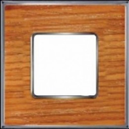 FD01311CCB Рамка Vintage Wood Вишня / Хром 1-постовая Fede
