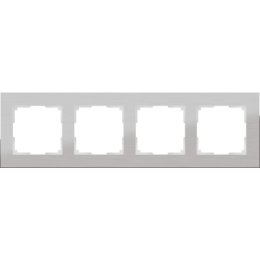 WL11-Frame-04 Рамка на 4 поста (алюминий) Aluminium Werkel a033742