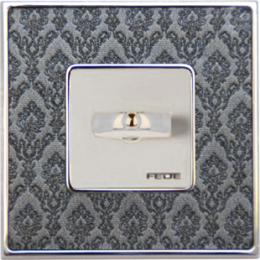 FD01321DNCB Рамка Vintage Tapestry Хром 1-постовая Fede