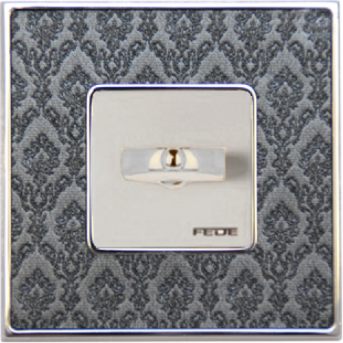 FD01321DNCB Рамка Vintage Tapestry Хром 1-постовая Fede