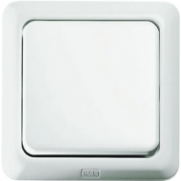 132909 Рамка с уплотнением IP44 Полярная белизна с блеском 1-постовая Berker