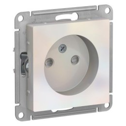 ATN000449 Atlasdesign Розетка без заземления со шторками, 16А, механизм, Жемчуг Schneider Electric