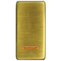 FD04313PB Клавиша для двухклавишных выключателей с подсветкой, цвет Bright Patina FEDE