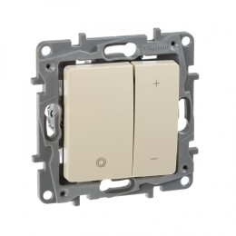 672318 Светорегулятор нажимной - Etika - 400 Вт - слоновая кость Legrand