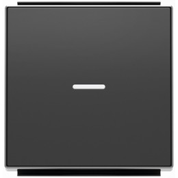 8501.3 NS Клавиша для 1-клав. выкл-й/перекл-й/кнопок линзой подсветки Чёрный бархат , ABB