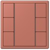 LC503TSA32121 Les Couleurs® Le Corbusier KNX кнопочный модуль F 50 с тремя парами кнопок terre sienne brique Jung