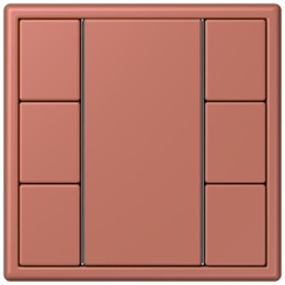 LC503TSA32121 Les Couleurs® Le Corbusier KNX кнопочный модуль F 50 с тремя парами кнопок terre sienne brique Jung