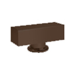 FD02311MK Поворотная ручка квадратного типа , цвет moka FEDE