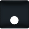 FD0321-M Накладка ТВ розетки одинарной, цвет Черный FEDE