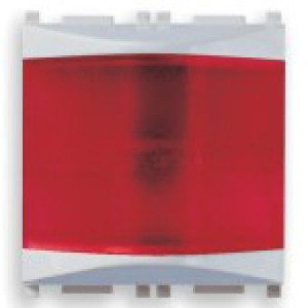 14387.R.SL Табло призматическое красная, серебро Vimar Plana