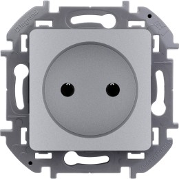 Розетка 2К - 16 А - 250 В Алюминий Legrand INSPIRIA 673712