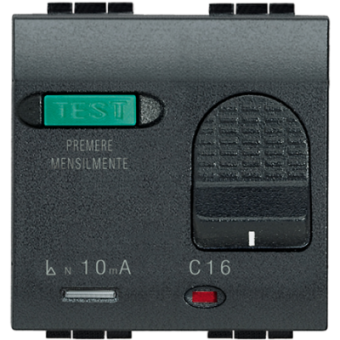 L4305/16 2х полюсный дифференциальный автоматический выключатель 16А 230В 2 модуля Bticino
