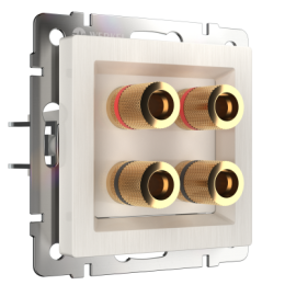 WL13-AUDIOx4 Акустическая розетка (перламутровый рифленый) Antik Werkel a040902