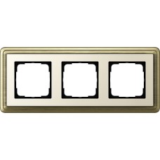 0213623 Рамка Classix Бронза / Кремовый 3-постовая Gira 0213623 Рамка Classix Бронза / Кремовый 3-постовая Gira