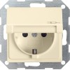 041401 Розетка c заземляющими контактами, крышкой, с защитой от детей и пиктограммой Кремовый Gira