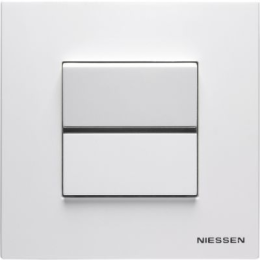 N2271 BL Рамка Zenit Альпийский белый 1-постовая ABB