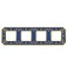 FD01354AZEN Рамка Smalto Italiano Siena Blue sapphire 4-постовая Fede