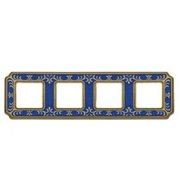 FD01354AZEN Рамка Smalto Italiano Siena Blue sapphire 4-постовая Fede