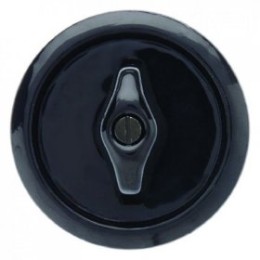 164765 Центральная панель с ручкой цвет: черный, с блеском Serie 1930 Porzellan Фарфор. Сделано в Rosenthal Berker